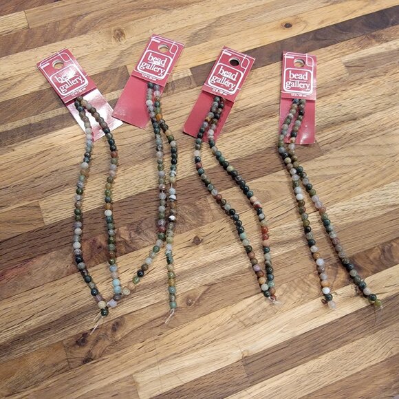 4pkg Green Fancy Jasper 4MM Natural Stone Beads - Picture 9 of 9